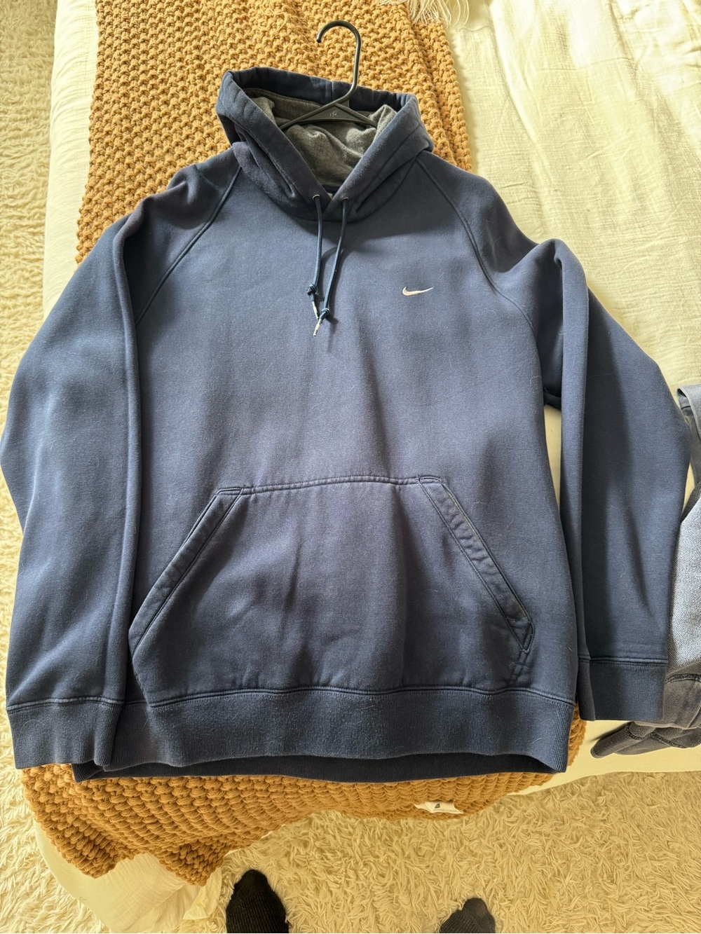 Vintage Nike Unisex Navy Blue Pullover Hoodie
